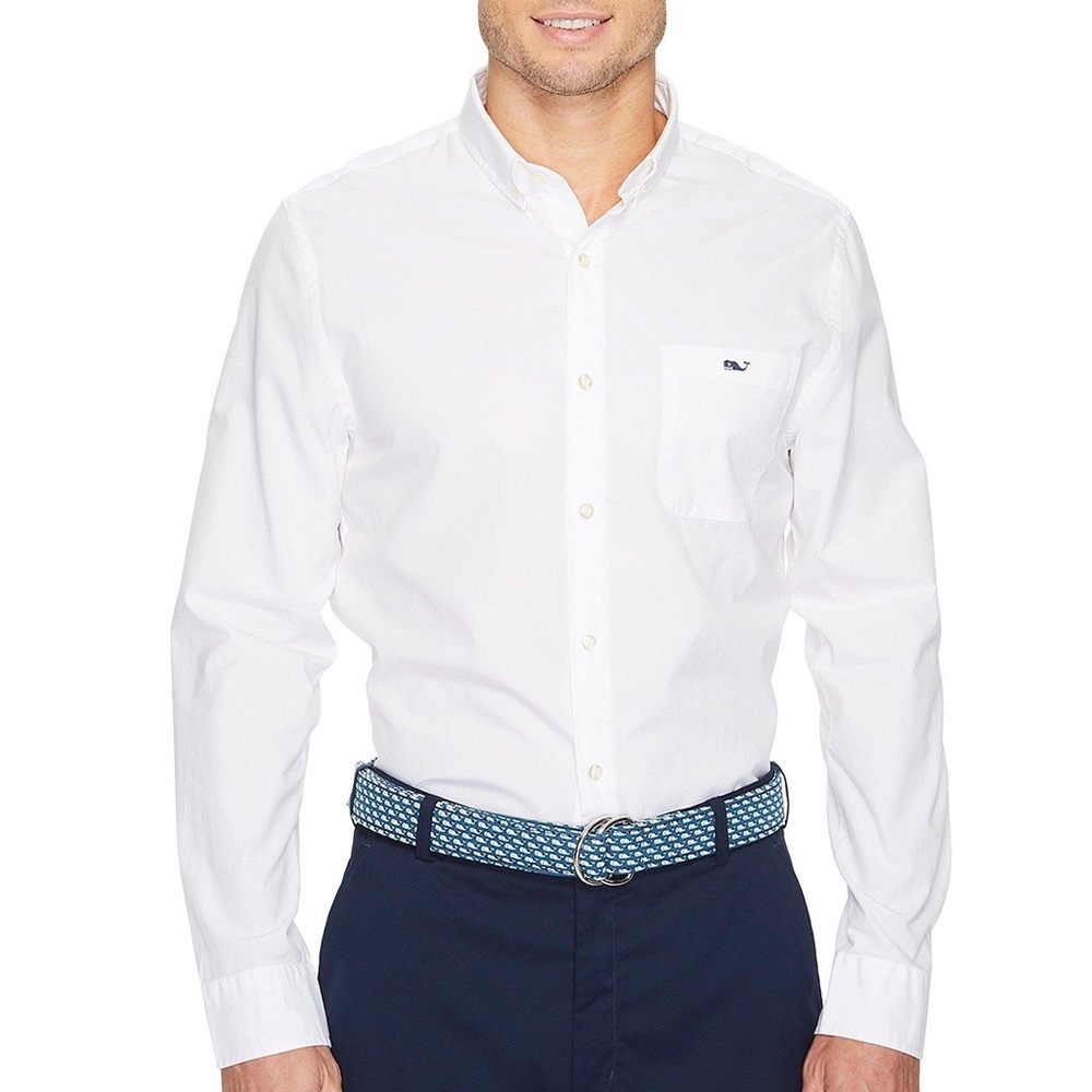 Long Sleeve Men’s Vineyard Vines Collared Shirt